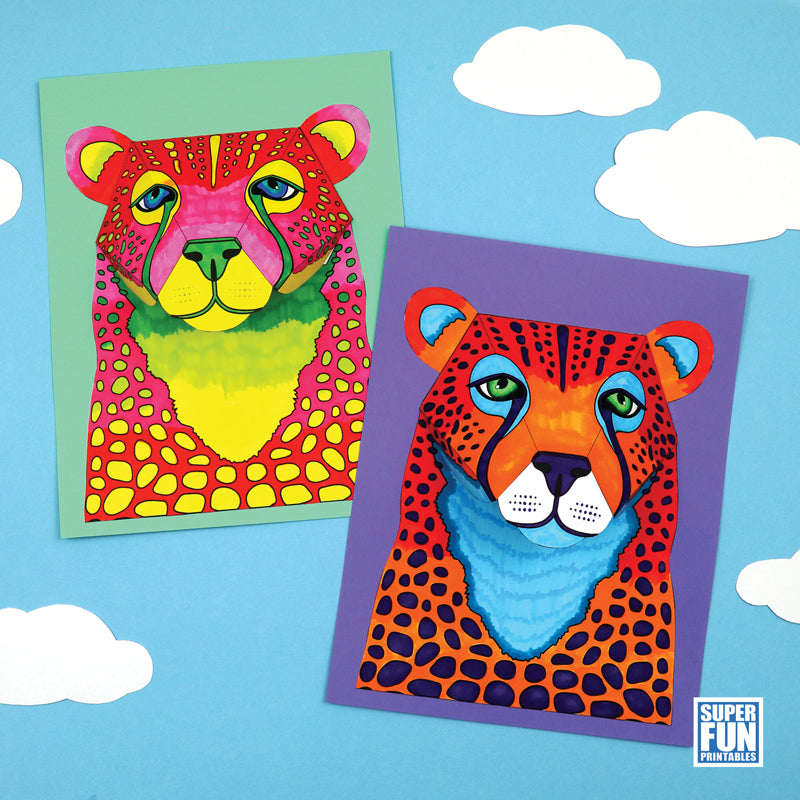 3D Paper Cheetah