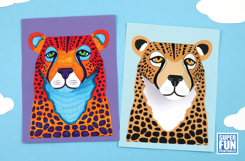 3D Paper Cheetah