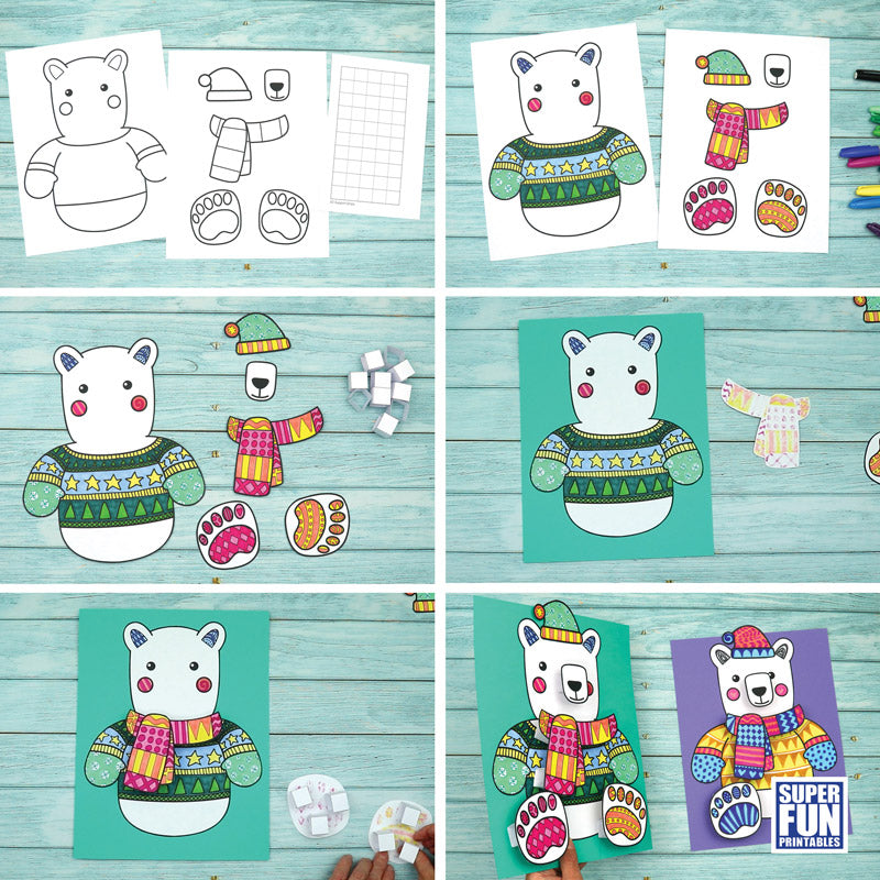 3D Pattern Art Polar Bear