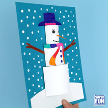 3D Paper Snowman