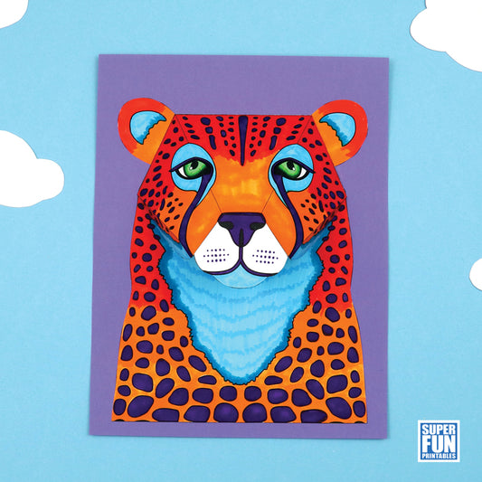 3D Paper Cheetah