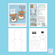 Candy cane reindeer card