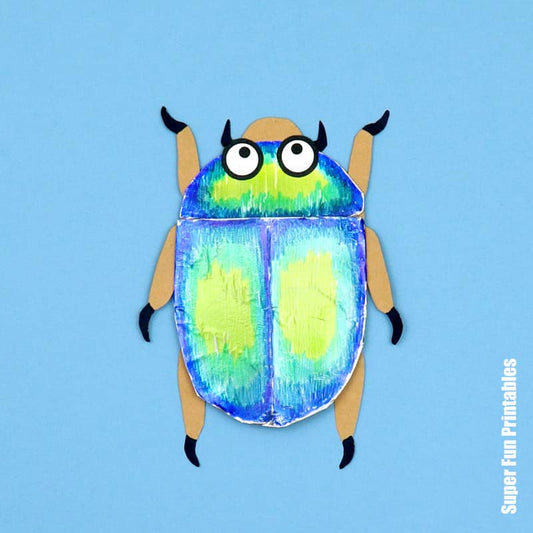 Christmas Beetle Foil Craft