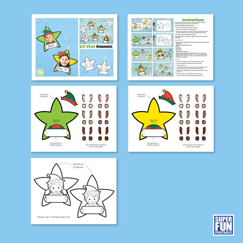 Elf Star Ornament