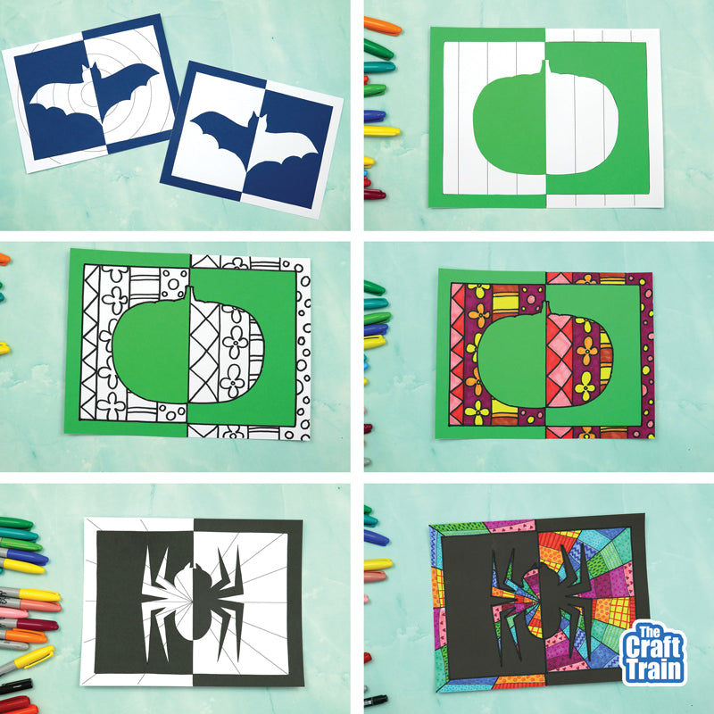 Halloween Positive Negative Art