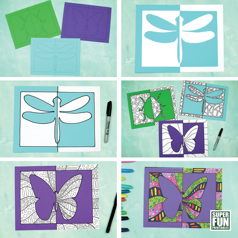Insect Positive Negative Art
