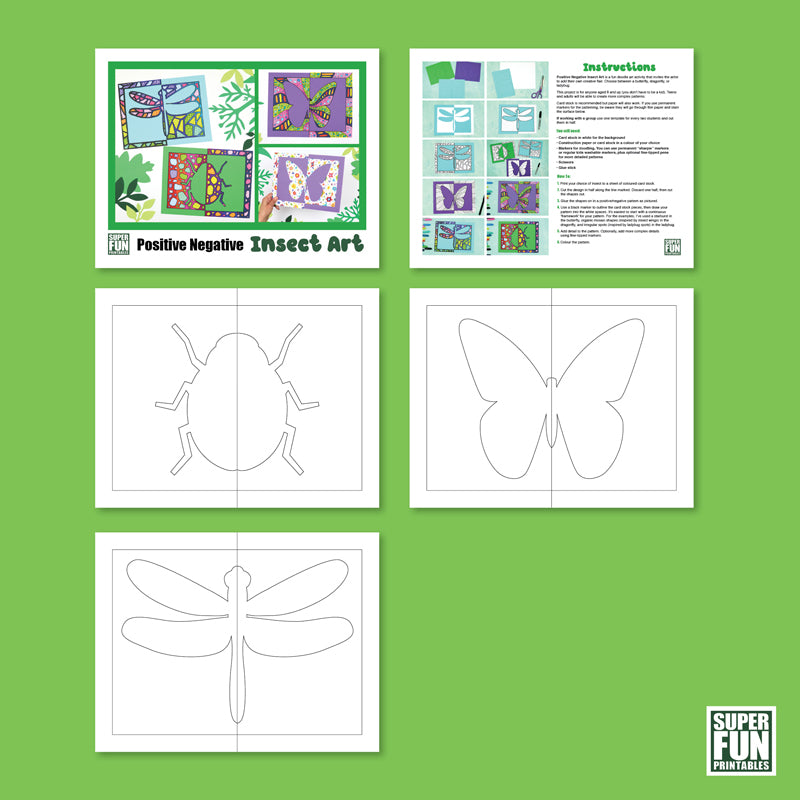Insect Positive Negative Art