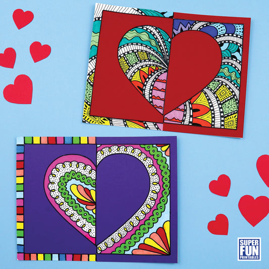 Positive Negative Heart Art