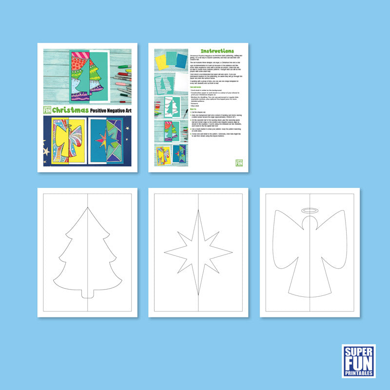 Christmas Positive Negative Art