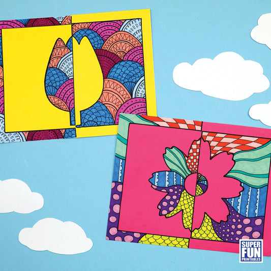 Flower Positive Negative Art