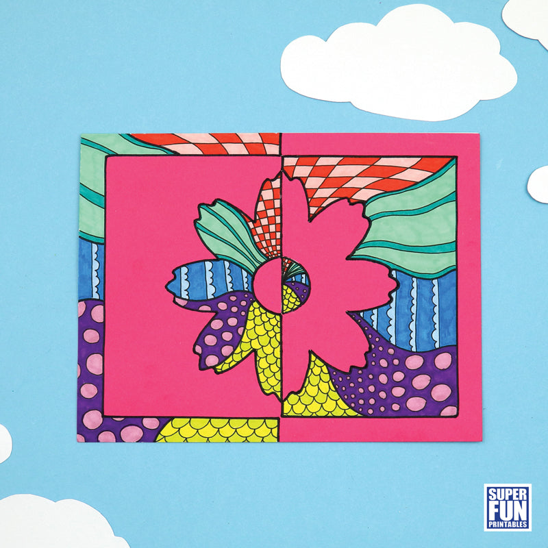 Flower Positive Negative Art