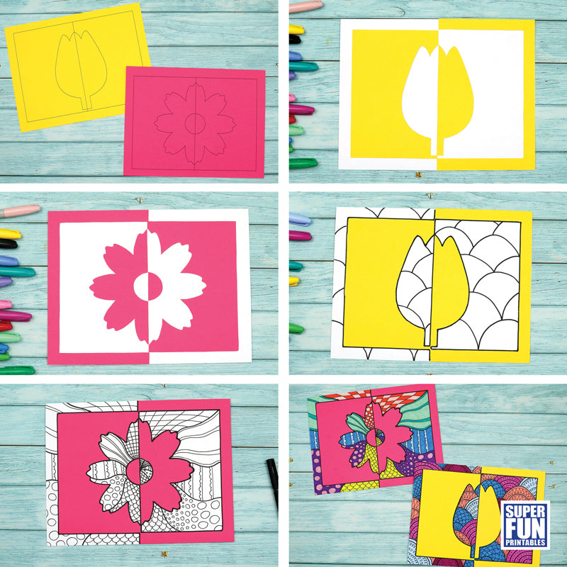 Flower Positive Negative Art