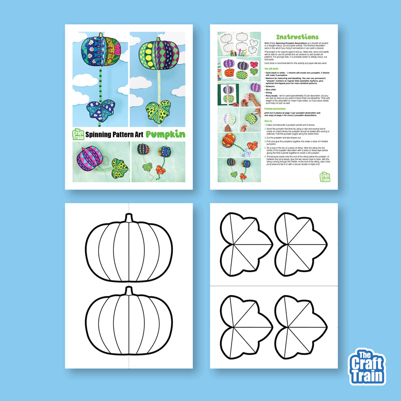 Pumpkin Pattern Art Spinner