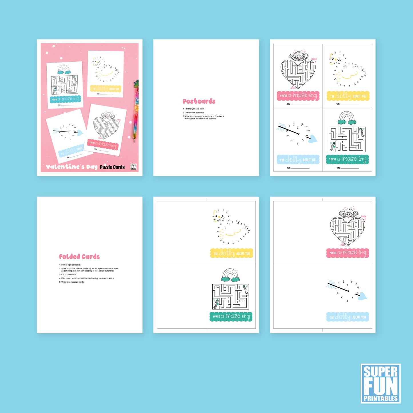 Valentines Puzzle Cards