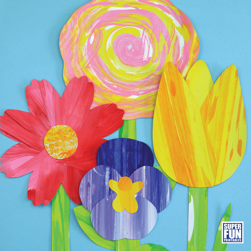 Scrape Art Flower Bundle