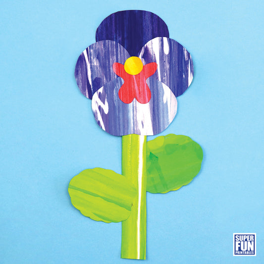 Scrape Art Pansies