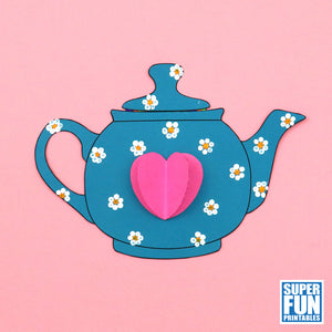 Teapot Mother's Day Card