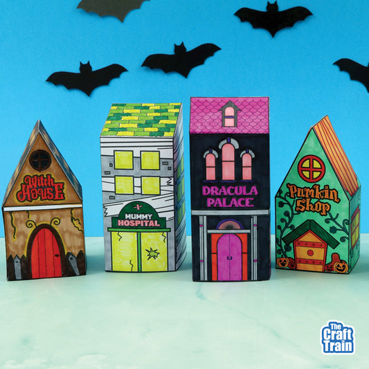 Halloween Paper Village