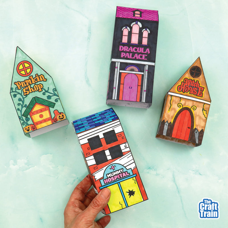 Halloween Paper Village