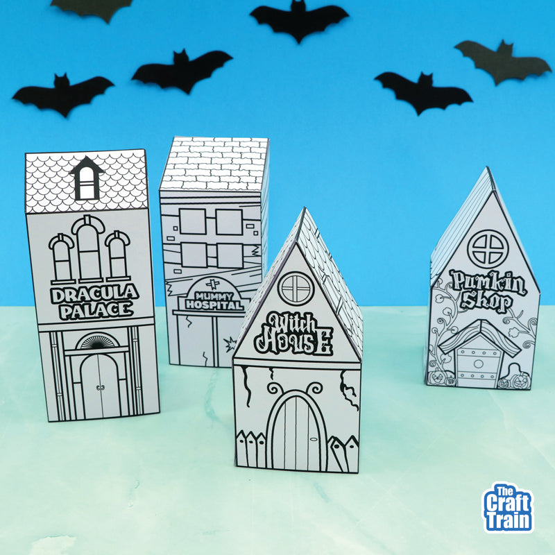 Halloween Paper Village