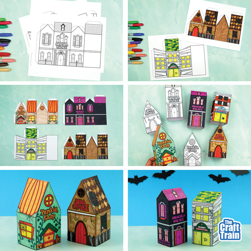 Halloween Paper Village