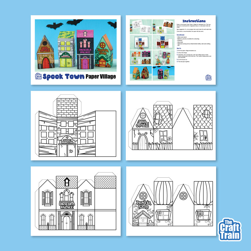 Halloween Paper Village