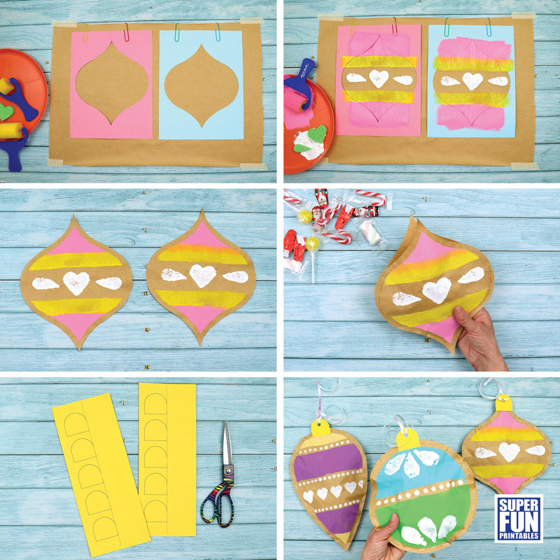 Stuffed paper baubles