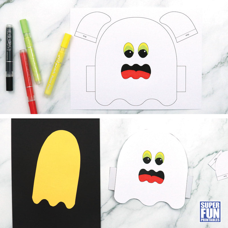 3D paper ghost craft – Super Fun Printables