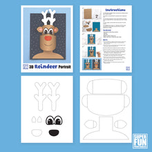 3D Reindeer character portrait