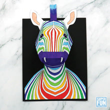 3D Zebra portrait