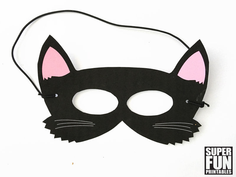 Halloween masks for kids - black cat and monster design – Super Fun  Printables