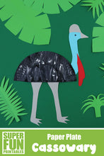 Paper Plate Cassowary