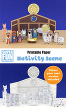 Printable nativity scene