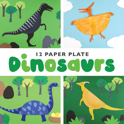 Paper plate dinosaurs