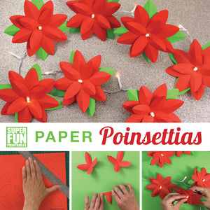 Paper poinsettias