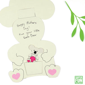 Koala mother and baby card