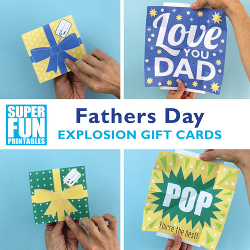 Fathers Day Explosion cards