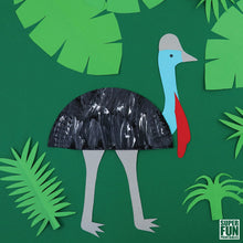 Paper Plate Cassowary