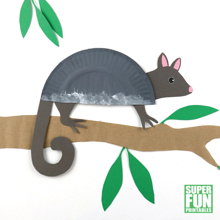 Paper plate Ringtail Possum – Super Fun Printables