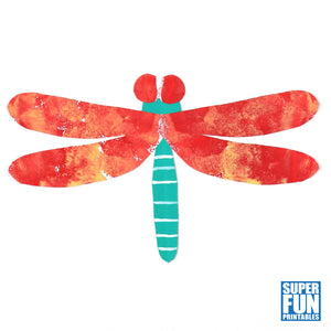 Dragonfly squish art project