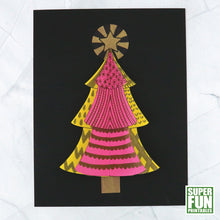 3D Christmas Tree Doodle Art