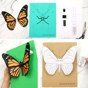 3D Monarch Butterfly craft