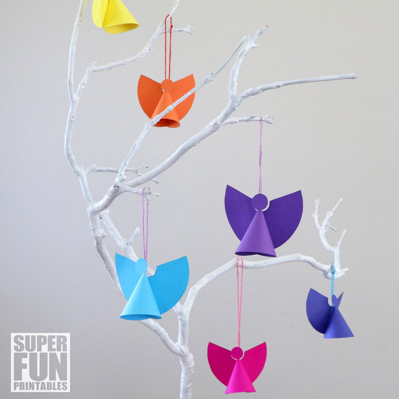 Mini paper angel ornaments – Super Fun Printables