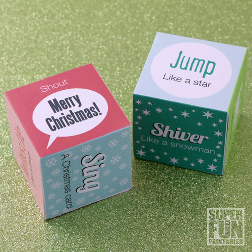 Christmas noise and action dice game