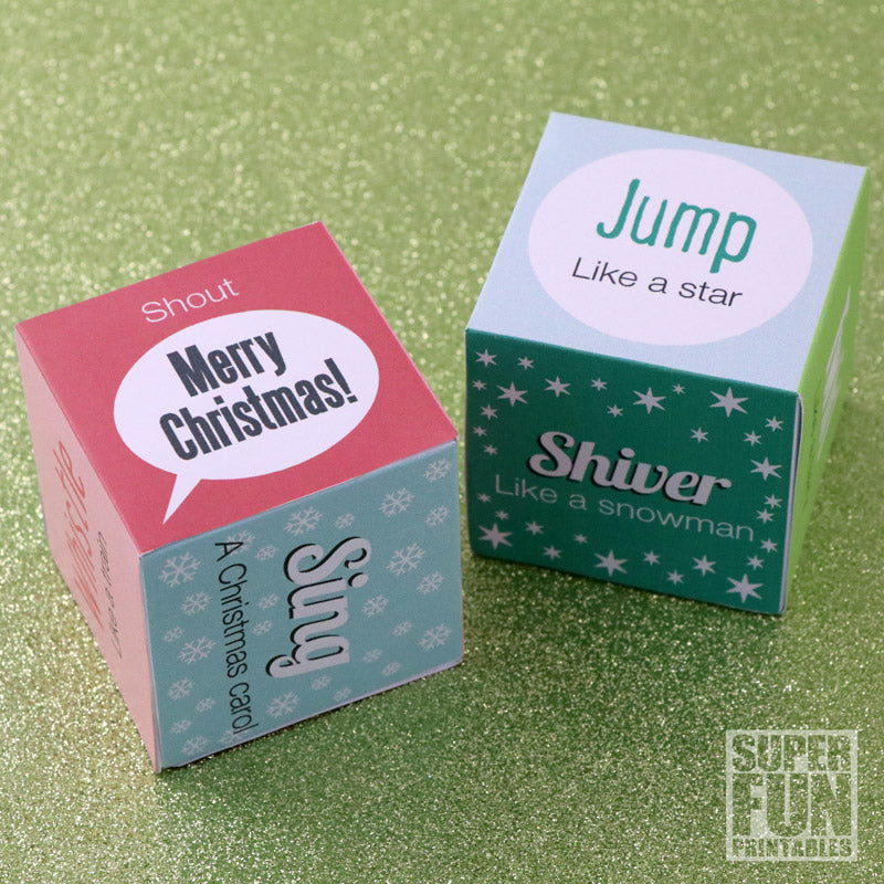 Christmas noise and action dice game