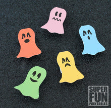 Ghost finger puppets