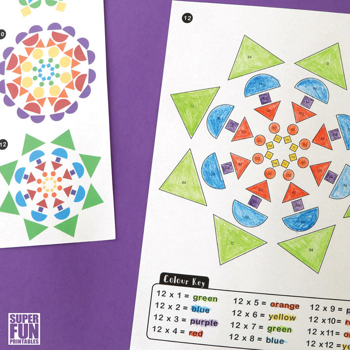 Multiplication Mandalas Super Fun Printables