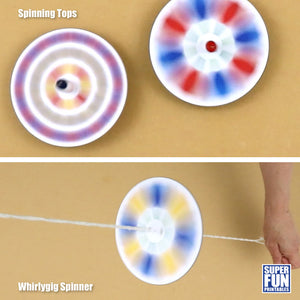 Colour-mixing tulip spinners