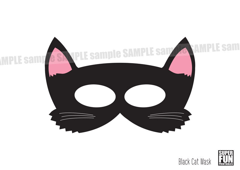 Halloween masks for kids - black cat and monster design – Super