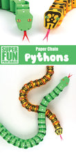 Paper chain snake